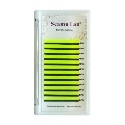 China 2022 0.05 Fluorescent Color Thick Lashes Latest Natural Soft Blend Full Length Lashes 8-25 mm In Regular Curl J Since C D DD for sale