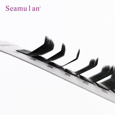 China 2021 Natural Long Top Professional Private Label Lash Supplies Ellipse Eyelash Extension Matte Faux Mink Individual Premium Black 1 Tray for sale