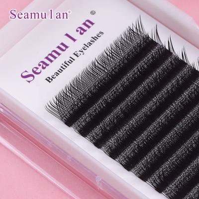 China Natural Soft Wholesale Private Label Mink Eyelash Extension Matte Black Cashmere Individual Eyelash Extension for sale