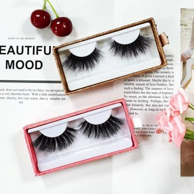 China Custom Logo Eyelash Case 3D 25mm Natural Soft Mink Lashes Fluffy Eyelash With Pink Wick Box for sale