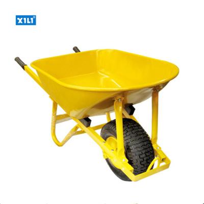 China wb8614 heavy duty stronger metal wheelbarrow with single tire for sale