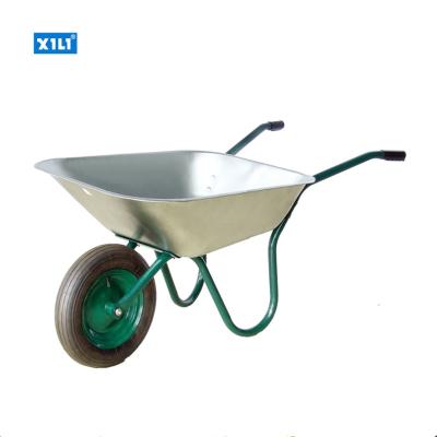 China Metal Garden Galvanized Tray Wheelbarrow WB6204 for sale