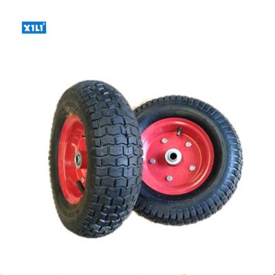 China Wheelbarrow Pneumatic Rubber Tire 4.00-6 4.00-6 for sale