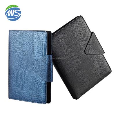 China Custom Crocodile Custom A5 2022 PU Leather Planner Recycled and Eco-friendly Binder Notebook Planner for sale