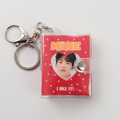 China 2021 Waterproof And Eco-friendly Hot-selling Kpop Waterproof Soft PVC Material Amazon Key Chain Photo Album for sale