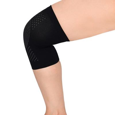 China Breathable Wholesale Knitted Infrared Magnetic Compression Leg Support Knee Support Sleeve For Exercise for sale