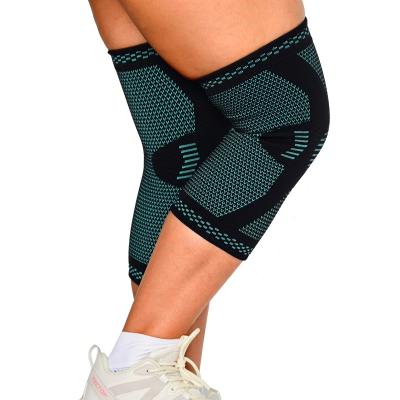 China Universal Comfortable Elastic Breathable Knee Pads Compression Knee Support Sleeve Breathable Knee Brace For Running Fitness Gym Workout Basketball for sale