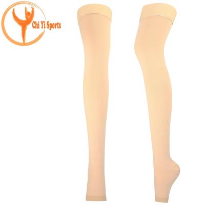 China Sporty High Quality High Anti-Thrombic Anti-Embolism Thigh Open-Toe Compression Stockings Medical Stockings for sale