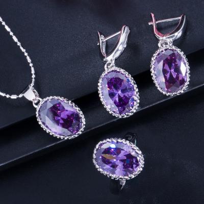 China Other 2022New style fashion Zircon chain necklace earrings jewelry set Korean high-end set factory direct sales for sale