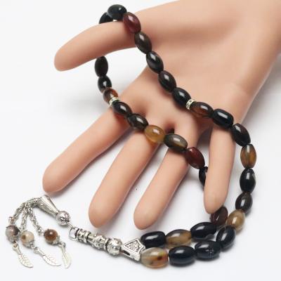 China Other Middle East Arab33Piece Beads Muslim Jewelry Dreamy Agate Beads Worship Islamic Beads Factory Direct Supply for sale