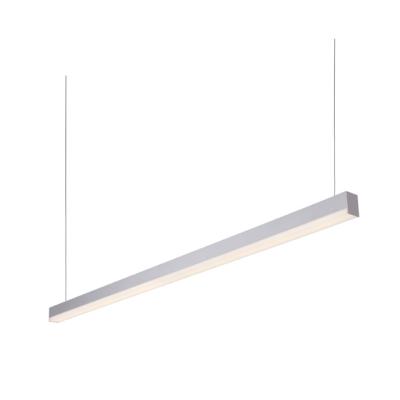 China Office Building Black Linear Pendant Light Illumination Led Linear Light Ceiling Linear Lights for sale