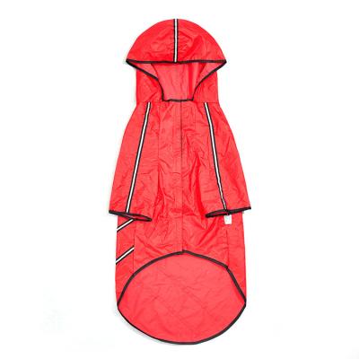 China Wholesale Viable Waterproof Dog Jacket Coat Dog Raincoat Clothes Windproof Pet Raincoat With Hood for sale