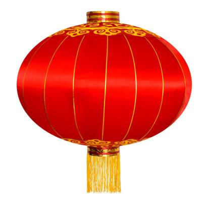 China Spring Festival Silk Lantern Large Traditional Chinese Silk Outdoor Red Lanterns For Celebration for sale