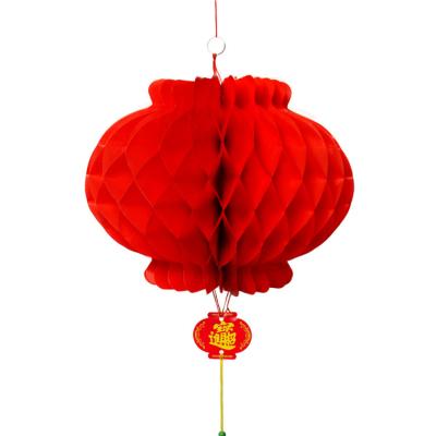 China New Style Customized Chinese Honeycombs Lantern Christmas Paper Decoration Hanging Waterproof Festival Lanterns for sale