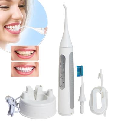 China Hot Selling USB Battery Operated Portable Rechargeable Dental Water Flosser Tooth Care 2 in 1 Electric Tooth Remover For Tooth for sale