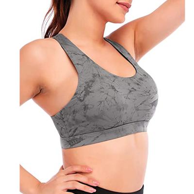 China Wholesale Breathable Custom Logo Printed Yoga Bra Fitness Top Sports High Quality Custom Logo Wear Women Sports Bra for sale