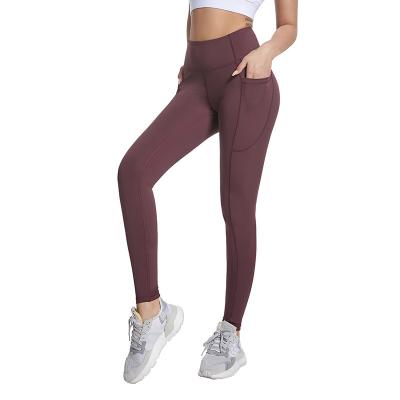 China Breathable Women 4 Ways Stretch High Waist Yoga Pants With Mesh Pockets Workout Running Sport Yoga Gaiters for sale