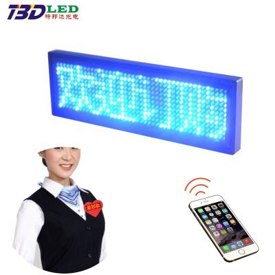 China Name Led Lightweight Cheap Price Panel Name Badge Mini Smart Led Name Tags for sale