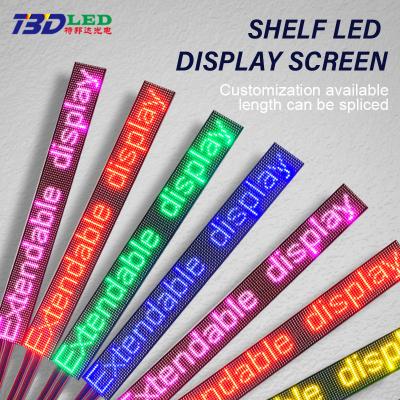 China Indoor P2 Shelf LED Display Screen for Supermarket LED Shelf Display Price Ticker Text Message Programmable Mobile Sign for sale