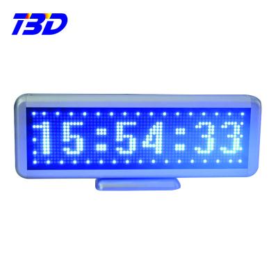 China Red Time P4 RGY RBP Color Display Screen Advertise USB LED Sign Rechargeable Mobile LED Sign Board Factory Wholesale for sale