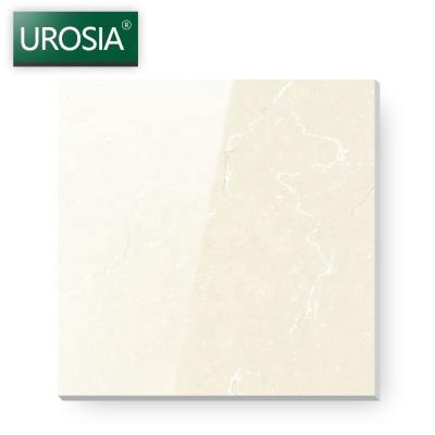 China CLASSIC Types Of 10mm Thick Homogeneous Tiles Thickness Beige Shiny Salt Soluble Polished Porcelain Ceramic Floor Tiles for sale