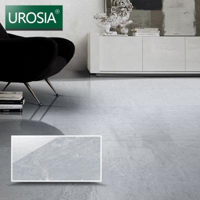 China Rustic Tiles Living Room 600 1200 Full Gray Polished Glazed Tile 600x1200 Carrara Gray Porcelain Tile for sale