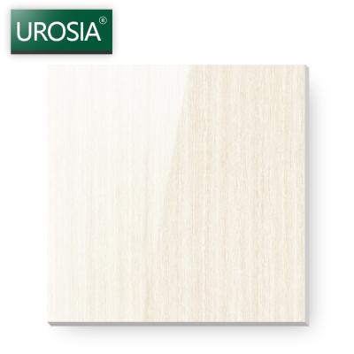 China Modern Cheap Line Making Pure Color Polished Porcelain Floor Tiles In 600*600mm Ivory White Tiles China for sale