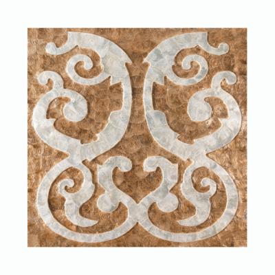 China Modern Stylish Cappuccino Glazed Ceramic Parquet 3D Series And Porcelain Mosaic Slabs for sale