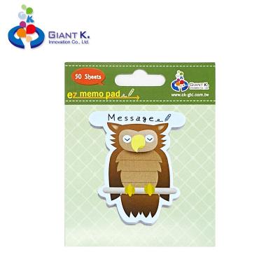 China Loose Leaf Owl Magnetic Notepad for sale