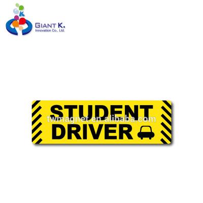 China Professional Body Stickers Factory For Student Driver Magnetic Car Van Signs Caution for sale