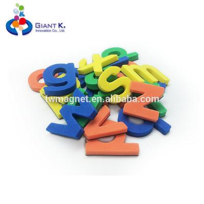 China Promotional Learning Decoration EVA Big Alphabet Fridge Magnetic Letters for sale