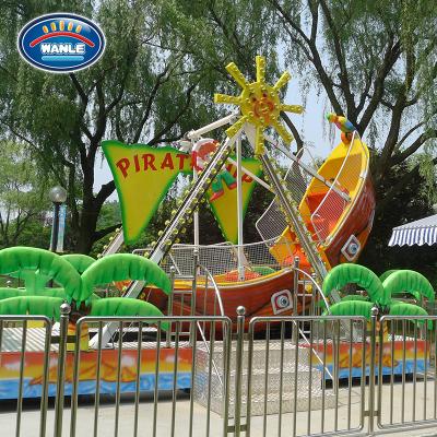 China Casino Ship Wanle Amusement Park Small Ride 12 Seats Pirate Ship For Sale for sale