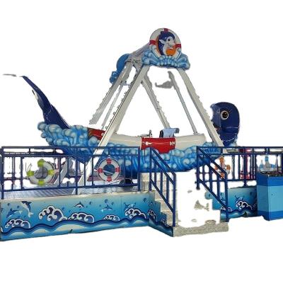 China Children Pirate Ship Ride Amusement Park Equipment Cute Dolphin Model Pirate Ship For Sale for sale