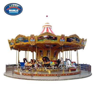 China Amusement Carousel Amusement Rides Wanle Music Deluxe Kids Carousel For Sale Amusement Carousel Amusement Rides for sale