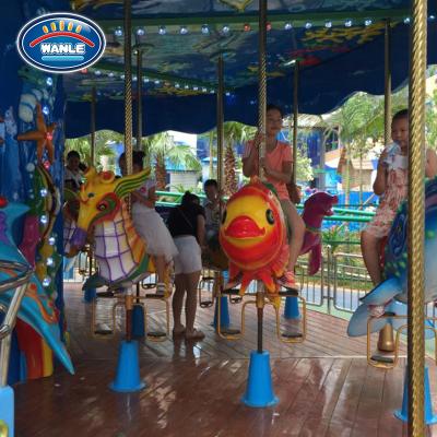 China Cheap Amusement Ride Wanle Fairground Games Amusement Ride Equipment 24 Seats Ocean Carousel for sale