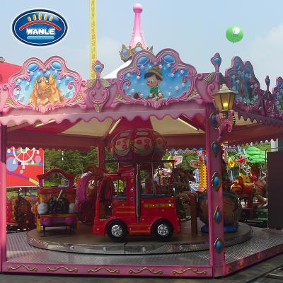 China Carousel Kids Rides Wanle New Type Wanle Happy Children Amusement Carousel Rides for sale