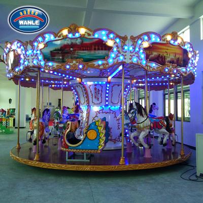 China Merry go round luxurious merry round new product fairground rides go round kids mini carousel for sale for sale