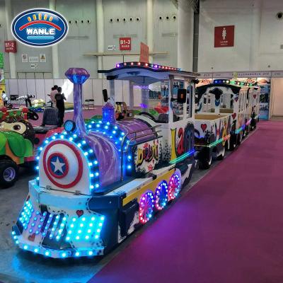 China Amusement kiddie rides outdoor trackless amusement park train ride kiddie train for sale for sale