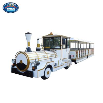 China Amusement park trackless popular tourist train road train trackless train for sale for sale