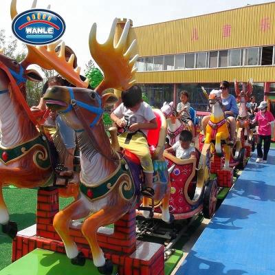 China Tram for children Wanle amusement kiddie rides play house electric train, hot sale kids tram for sale