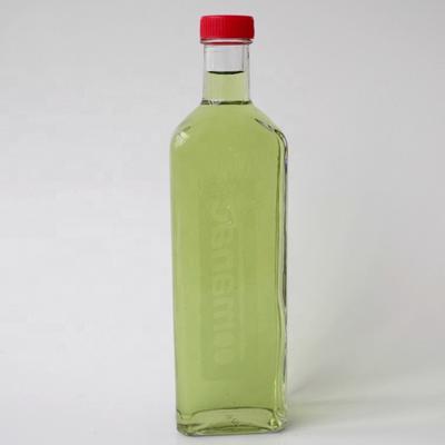 China Wholesale Square Glass Bottle 50ml Eco-friendly Recyclable Clear Glass Sauce Bottle With Plastic Lid For Soybean Vinegar for sale