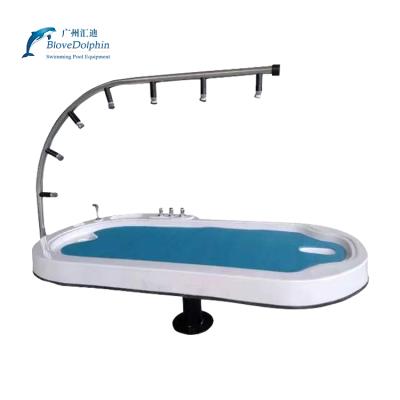 China Modern SPA Equipment Swimming Pool Acrylic Shower Massage Table for sale