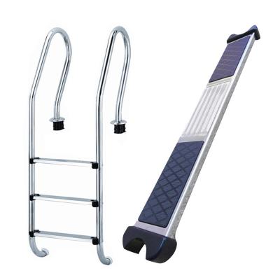 China Swimming Pool 304/316 Stainless Steel Underwater Escalator Pool Ladder For Swimming Pool Accessories for sale