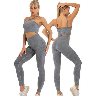 China 2022 Hot Selling Best Gym Four Way Stretch High Elasticity Yoga Fitness Wear Women Seamless Leggings Breathable Fitness for sale