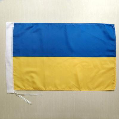 China Wholesale Reusable Fast Delivery 3x5ft Yellow Flag Polyester Fast Delivery 2022 National Ukrainian Country Flag 100% for sale