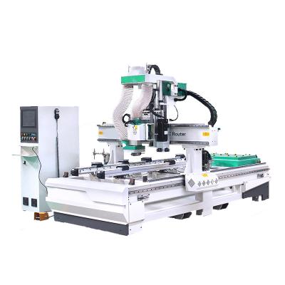 China Garment Shops Wood Door Lock Holes Drilling ATC CNC Router Woodworking Machinery CNC bt30 Spindle for sale