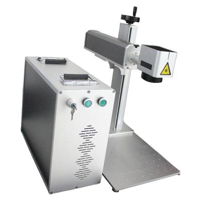 China Raycus 20w 30w 50w 100w Mini Fiber Laser Marking Machine Price Automated Metal Laser Marking Loading Machine for sale