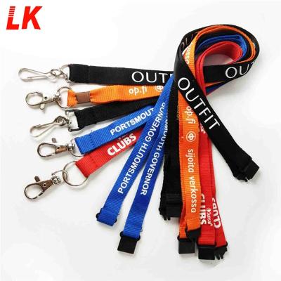 China High Quality Durable Cheap Promotional Nylon Lanyard Sublimation Lanyard Heat Transfer Custom Lanyard for sale