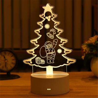 China Modern Creative 3D Night Lamp Boys And Girls Gift Night Light Bedroom Bedside Table Acrylic Desk Decorative Lamp for sale