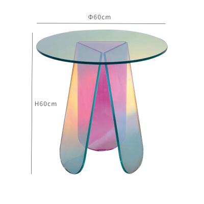 China Contemporary Simplicity Adjustable High Quality Hot Selling Creativity Adjustable High Quality Transparent Light Luxury Acrylic Cake Table (Size) for sale